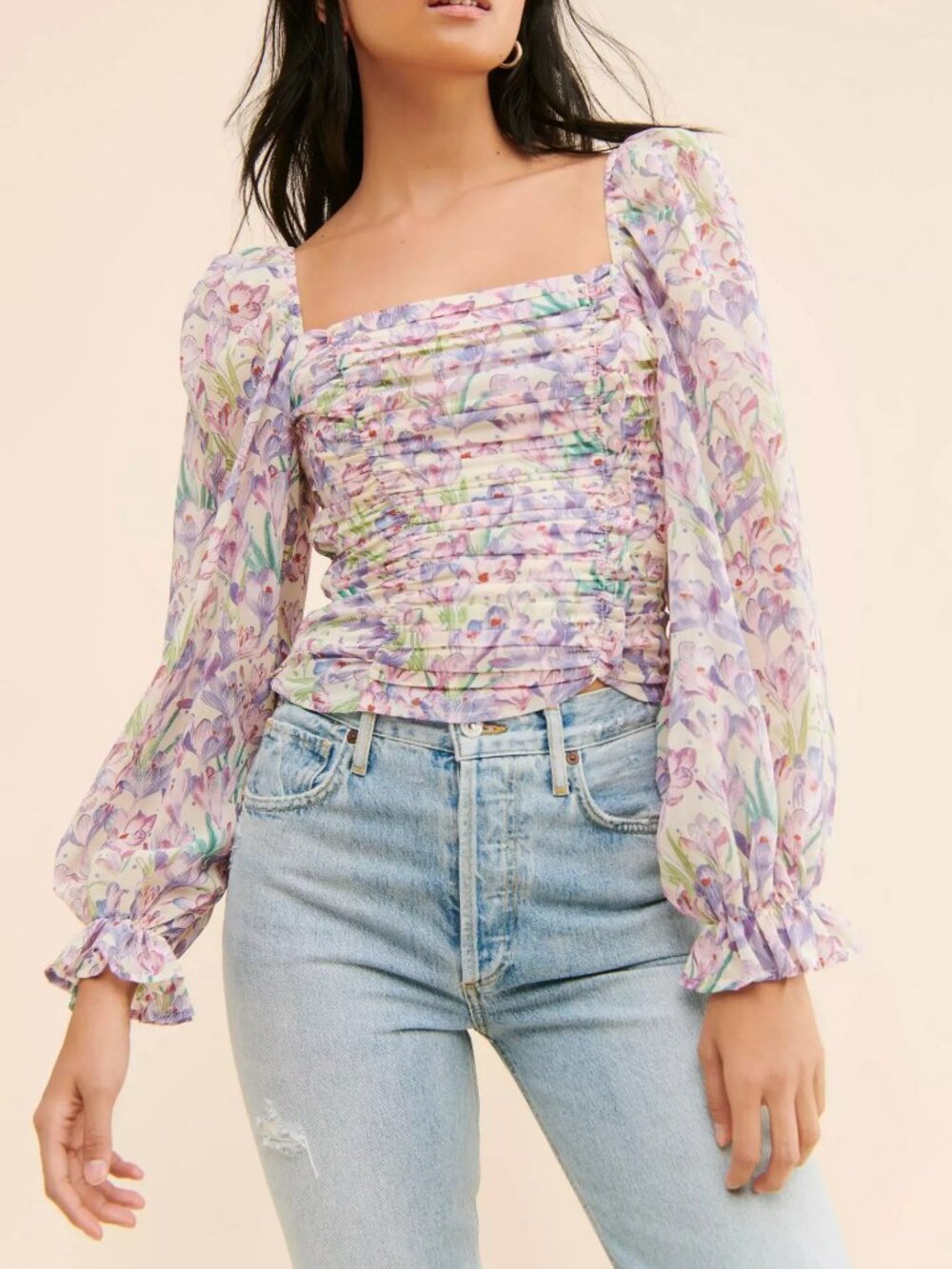 ASTR the Label Tonina Floral Blouse Corset 1x